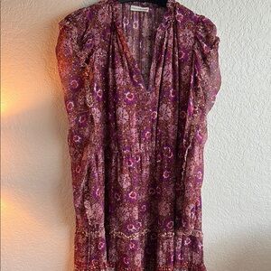 Floral Purple and Pink Dress